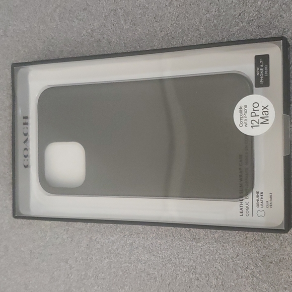Coach Leather Slim Case for iPhone 12 PRO MAX - Picture 3 of 4